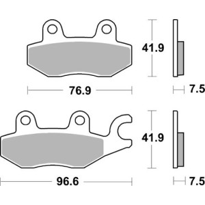 Pastilla de freno SBS P955-DS1