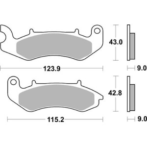 Pastilla de freno SBS P961-HF