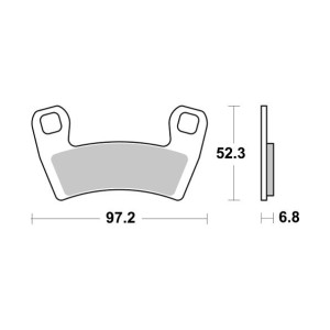 Pastilla de freno SBS P970-PSI