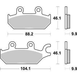 Pastilla de freno SBS P971-PSI
