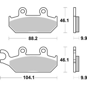 Pastilla de freno SBS P972-PSI