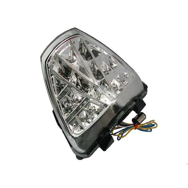 Piloto trasero blanco de leds con intermitentes integrados Ermax 910101122