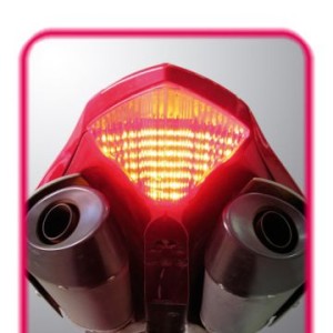 Piloto trasero blanco de leds con intermitentes integrados Ermax 910201076