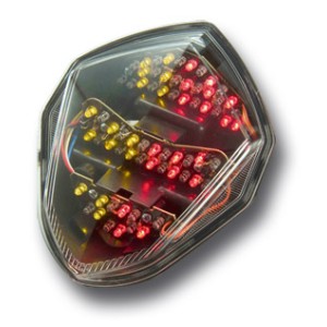 Piloto trasero blanco de leds con intermitentes integrados Ermax 910401054