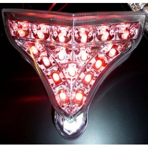 Piloto trasero blanco de leds con intermitentes integrados Ermax 910201094