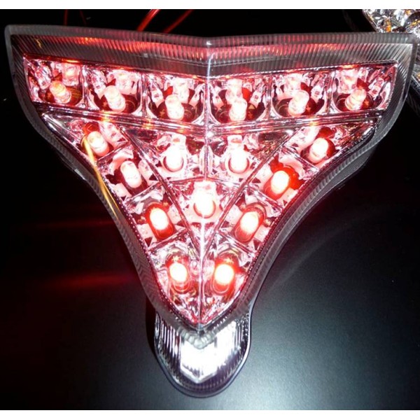 Piloto trasero blanco de leds con intermitentes integrados Ermax 910201094