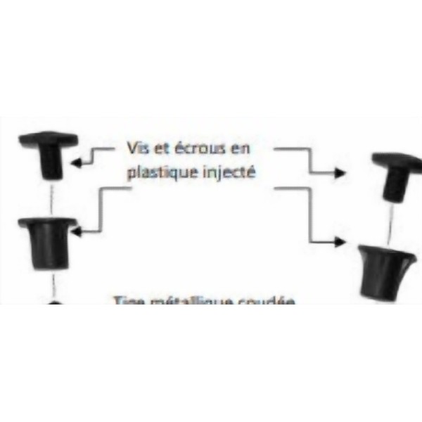 Tornillo de plástico para parabrisas Ermax Ermax 900518017