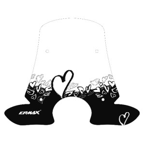 Serigrafía COEURS para cúpula y parabrisas Ermax SE05PBCOE