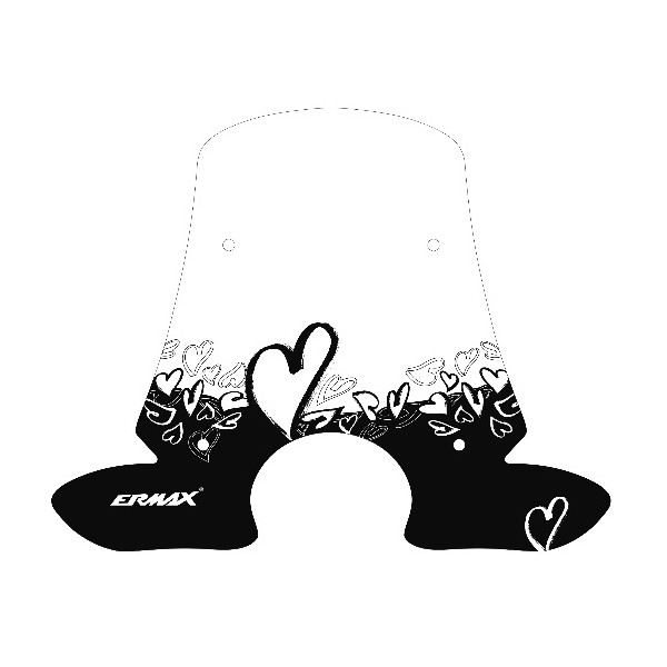 Serigrafía COEURS para cúpula y parabrisas Ermax SE05PBCOE