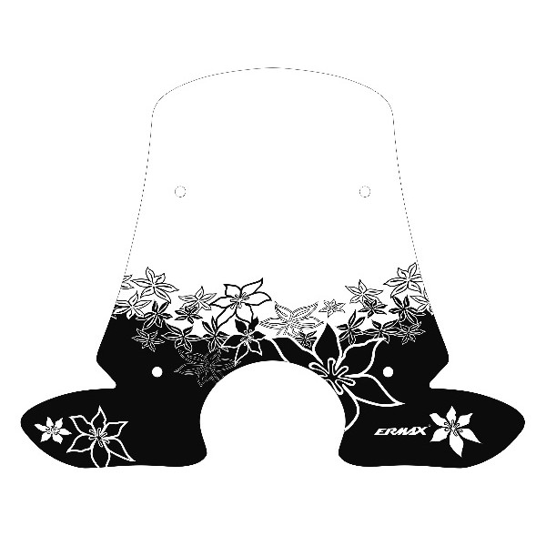 Serigrafía HAWAIAN para cúpula y parabrisas Ermax SE05PBHAW