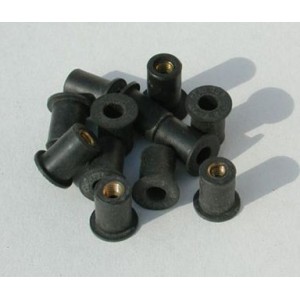 Ins6 kit anillo de goma M6 + tornillo de acero cromado + rondelles (10 piezas) Ermax 9005M6006