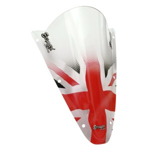 Serigrafía y UNION JACK para cúpula y parabrisas Ermax SE05PBUNJ