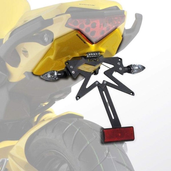 Kit de soporte de matrícula con luz de matrícula y catadióptrico 7903xx082 Ermax 790324082