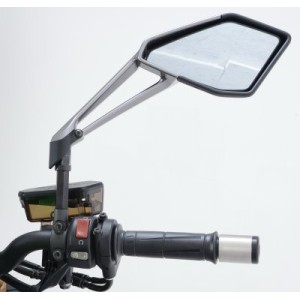 Pareja de extensores para espejos con rosca 10x1.25 - 1 rosca izquierda y 1 rosca derecha  R&G MR0005BK