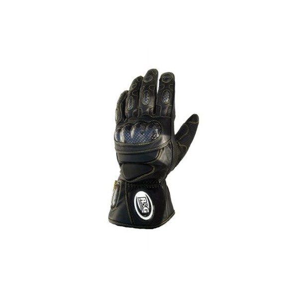 Guantes de cuero para moto XXL R&G GL0003BK-XXL