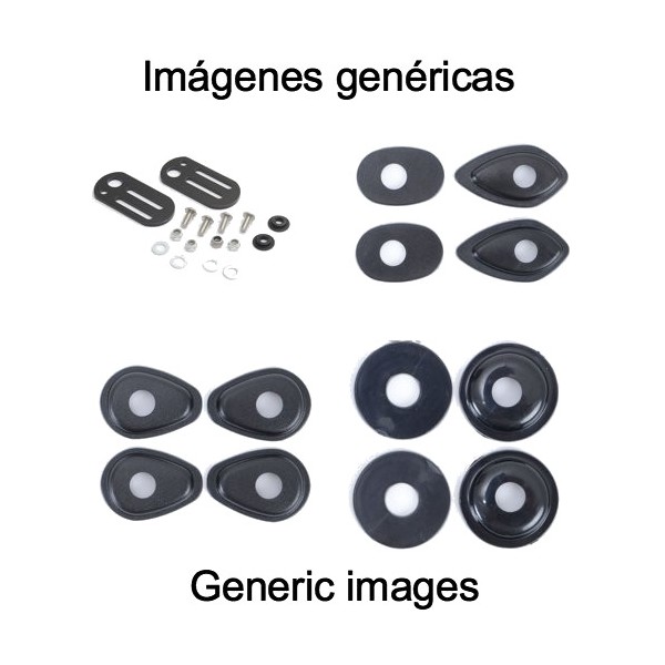 Kit de adaptadores para micro intermitentes para Super Soco CPx Montaje delantero o trasero R&G IAS0021BK