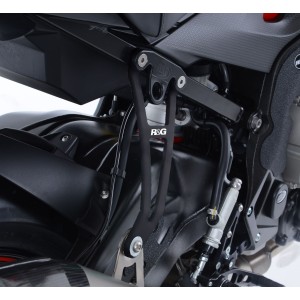 Soporte de escape con eliminador de estribera de pasajero EH0076BKA Para escape Akrapovic R&G EH0076BKA