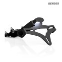 Soporte de matrícula  R&G LP0400BK