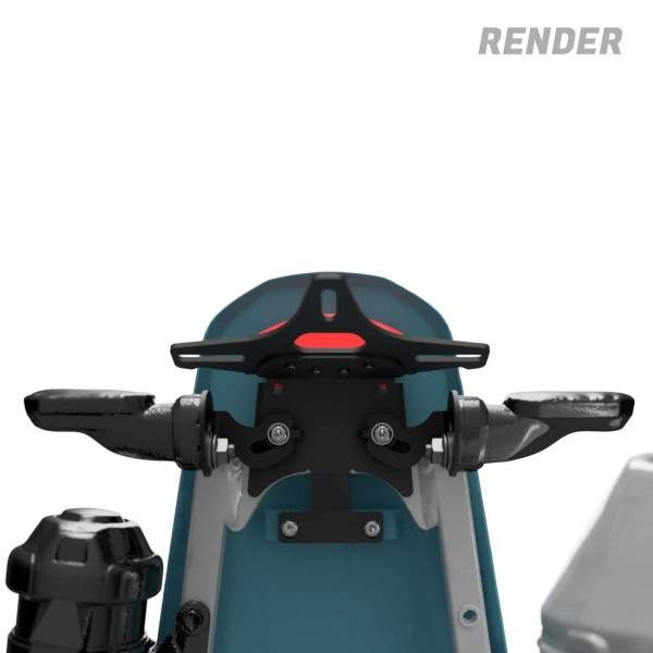 Soporte de matrícula. LP0404BK  R&G LP0404BK