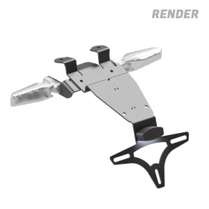 Soporte de matrícula. LP0405BK  R&G LP0405BK