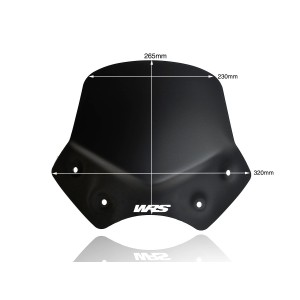 Parabrisas Sport Negro Mate WRS BM046NO