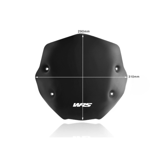 Parabrisas Sport Negro Mate WRS BM056NO