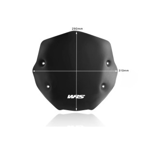 Parabrisas Sport Negro Mate WRS BM056NO