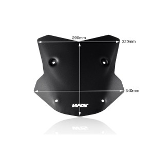 Parabrisas Sport Negro Mate WRS BM065NO