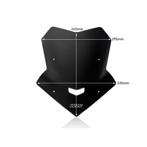 Parabrisas Sport Negro Mate WRS YA026NO