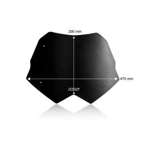 Parabrisas Sport Negro Mate WRS YA032NO