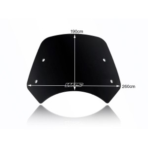 Parabrisas Sport Negro Brillo WRS BE006NL