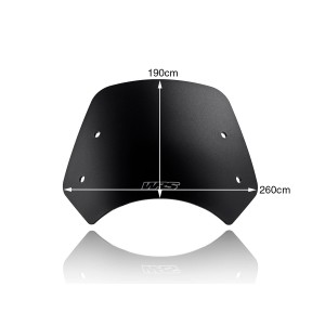 Parabrisas Sport Negro Mate WRS BE006NO