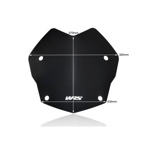 Parabrisas Rally Negro Mate WRS BM045NO