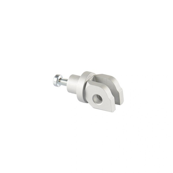 Pareja de adaptadores para posapies delanteros Plata Lightech FTP002SIL