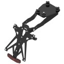 Portamatrículas regulable con catadrióptico y luz de matrícula LT009 Negro Lightech KTARDU112A3