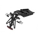 Portamatrículas regulable con catadrióptico y luz de matrícula LT009 Negro Lightech KTARDU116A3