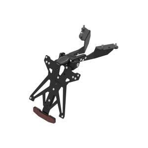 Portamatrículas regulable con catadrióptico y luz de matrícula LT009 Negro Lightech KTARYA132A3