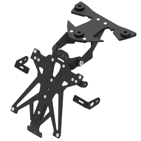 Portamatrículas regulable Negro Lightech TARBM105A3