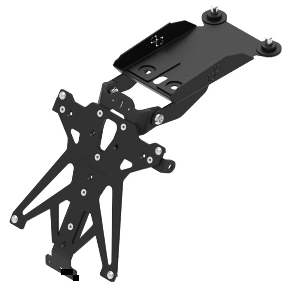 Portamatrículas regulable Negro Lightech TARDU110A3