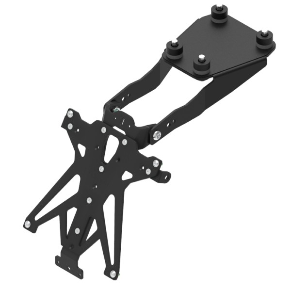 Portamatrículas regulable Negro Lightech TARDU112A3
