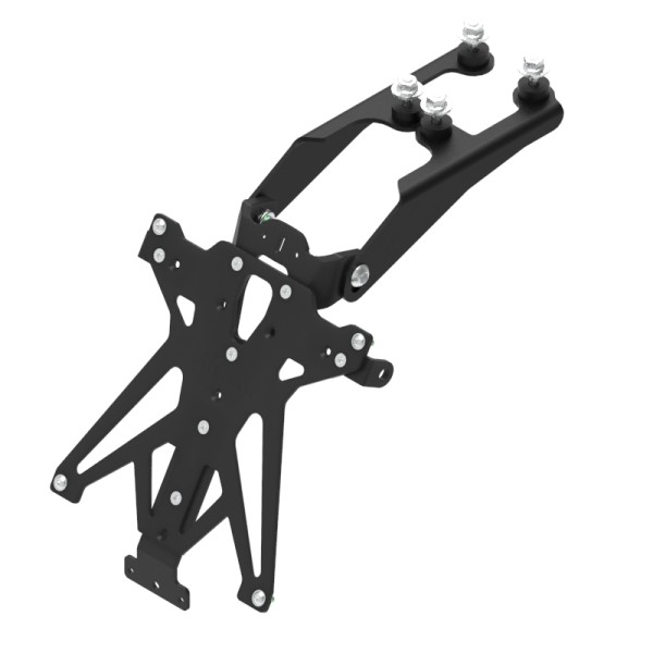 Portamatrículas regulable Negro Lightech TARHO107A3