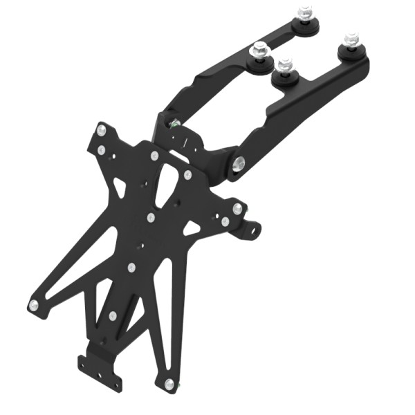Portamatrículas regulable Negro Lightech TARHO108A3