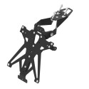 Portamatrículas regulable Negro Lightech TARHO109A3