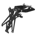 Portamatrículas regulable Negro Lightech TARHO111A3