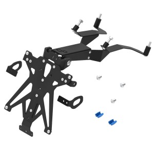 Portamatrículas regulable Negro Lightech TARHO116A3