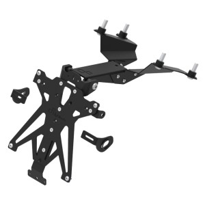 Portamatrículas regulable Negro Lightech TARHO118A3