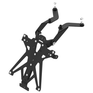 Portamatrículas regulable Negro Lightech TARKA109A3