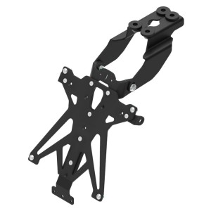 Portamatrículas regulable Negro Lightech TARKA115A3