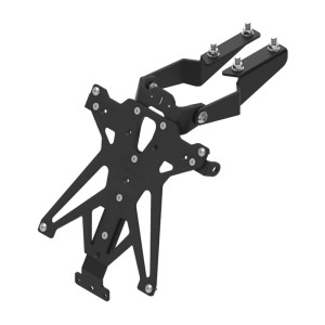 Portamatrículas regulable Negro Lightech TARKA119A3