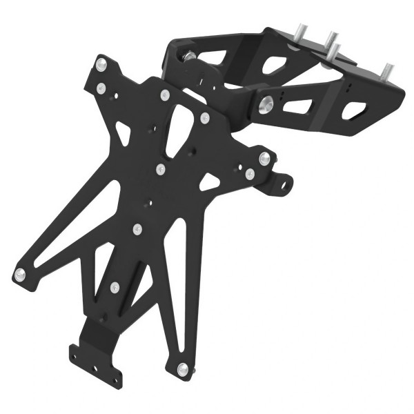 Portamatrículas regulable Negro Lightech TARKA121A3